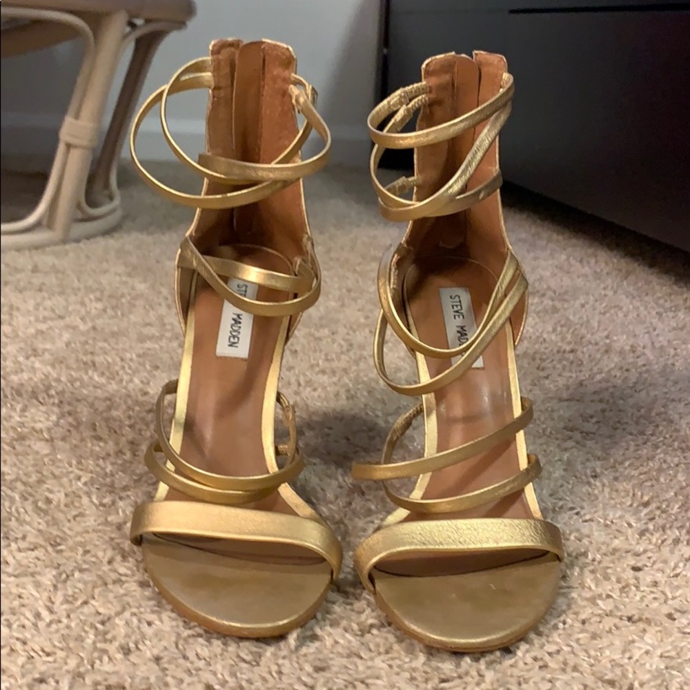 Gold Steve Madden Heels